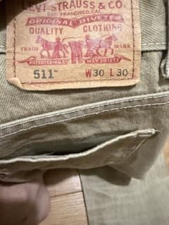 Levi's 511 ストレートデニム ベージュ W30 L30のサムネイル