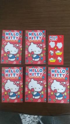 ハローキティ ぽち袋 5枚入 シール付 サンリオのサムネイル