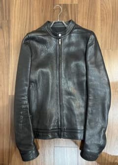 Rick Owens ラムレザー ライダース 50 美品 - メルカリ