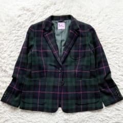 美品 Lサイズ ポールスミス タータンチェック ウールジャケット 大きい