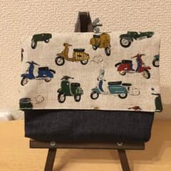 さっちゃー様専用☆移動ポケット☆マチ付き  【男の子】 デニム生地のサムネイル