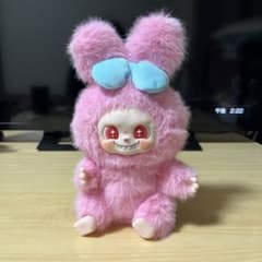 ᵔ*︎様 ピンク うさぎ ぬいぐるみ マスコットのサムネイル