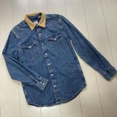 早い者勝ち！リーバイス /襟コーデュロイ/デニムウエスタンシャツ /S