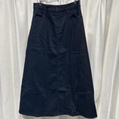 ロングスカート ブラック フレアスカート　無印良品　XL デニムスカート