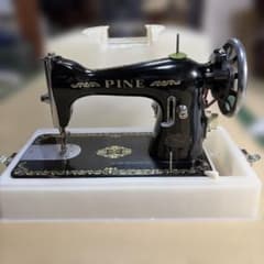 PINE アンティーク 電動ミシン OH済み 本体 - メルカリ