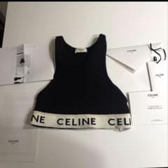 【美品】CELINEアスレチックブラトップ　ブラック　リブ編み XS 美品】CELINEアスレチックブラトップ ブラック リブ編み XS - メルカリ