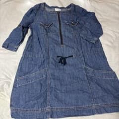 チュニック　① デニム　七分袖　Ｌ