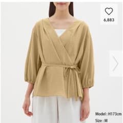 今期完売♡GU カシュクールブラウスのサムネイル