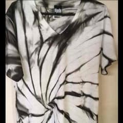 ripdw タイダイTシャツ ホワイト Vネックのサムネイル