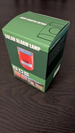 SOLAR ALARM LAMP 防犯アラーム ソーラー式のサムネイル