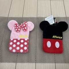ミニーマウス&ミッキーマウス 耳付きポーチ キャプション必須 値段交渉OKのサムネイル