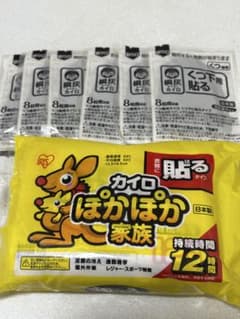 カイロ ぽかぽか家族 12時間用 10枚　靴下カイロ6枚のサムネイル