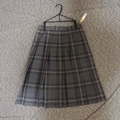 グレー チェック柄 プリーツスカート 制服　スカートのサムネイル