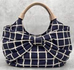 Kate Spade ハンドバッグ リボン チェック柄のサムネイル