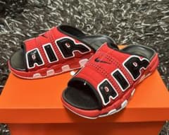 希少カラー赤黒　新品未使用　NIKE モアテン　スライド　サンダル　26センチ 希少カラー赤黒 新品未使用 NIKE モアテン スライド サンダル 26センチ