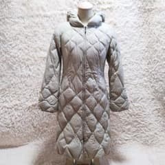sybilla ロングダウンコート キルティング 裏起ピンク 2WAY ベージュ 