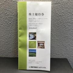 東急不動産HD 株主優待券冊子 500株以上1000株未満のサムネイル