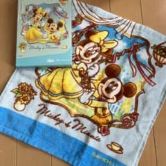 신품 Disney 미키 미니 귀엽다 핸드 타월 비매품 레어