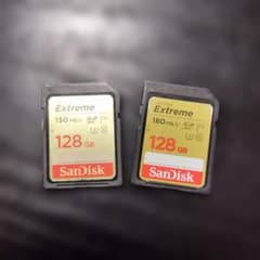 SanDisk Extreme sdxcカード 128GB 2枚