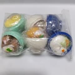 お椀入り きつねうどん・たぬきうどん カプセルトイ 6個入 ムニムニ　ふわもち①のサムネイル