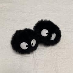 三鷹の森ジブリ美術館 まっくろくろすけ ぬいぐるみ 2匹 - メルカリ
