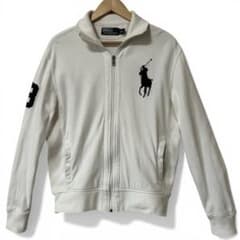 ラルフローレン　トラックジャケット　刺繍ロゴ　ビッグポニー　ジップアップ