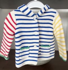 【美品】70サイズ　GAP クマ耳　パーカー　カーディガンのサムネイル