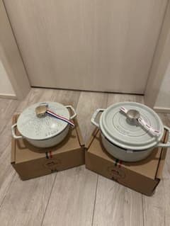 STAUB ラウンドココット& Wa-NABE スノーフレークセット - メルカリ