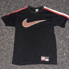 NIKE Tシャツ 古着 90s old nike y2k デカロゴ 短丈のサムネイル