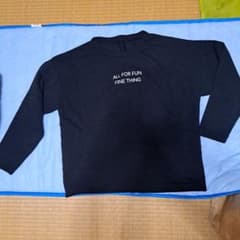 裏起毛 トレーナー ブラック マタニティ M 授乳用　冬服のサムネイル