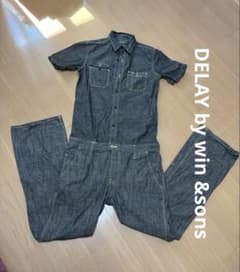 DELAY by win&sons 加工 オーバーオール つなぎ 1 DELAY by win＆sons オールインワン つなぎ 作業着 デニム - メルカリ