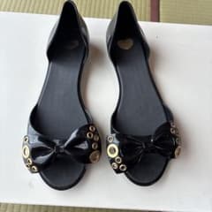 mel by melissa メリッサ　ラバーサンダル　黒 サイズEUR37のサムネイル