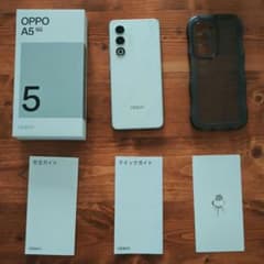 OPPO A5 5G ホワイト 極美品 使用1ヶ月未満 ガラスフィルムケース付 OPPO A5 5G ホワイト 極美品 使用1ヶ月未満 ガラスフィルムケース付