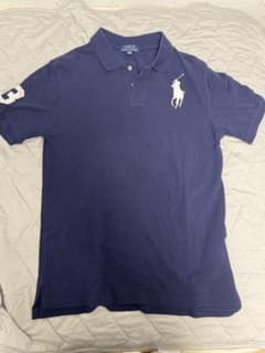 Ralph Lauren ポロシャツ ネイビー ビッグポニー y2k swagのサムネイル