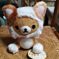 리락쿠마 더 한가로이 고양이 나카 요시 인형