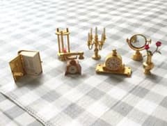値下げ　ミニチュア家具セット　7点のサムネイル