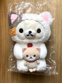 [신품] 선엑스 넷샵 수주 생산 한정 삼모 고양이 봉제인형 코리락쿠마