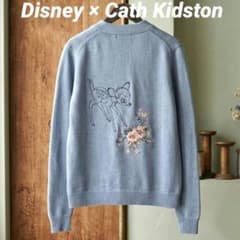 希少✨【ディズニー×キャスキッドソン】バンビ刺繍 ニットカーディガン XSのサムネイル