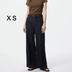 ★ユニクロ★ ワイドトラウザージーンズ XSのサムネイル