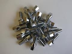 メッキホイールボルト　テーパー　１２ｘ１．２５　首下２５ｍｍ　２０本