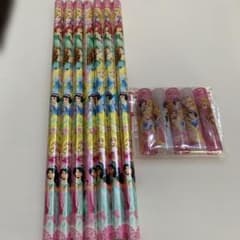 ディズニープリンセス　2B鉛筆 7本　キャップ5本