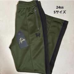 Needles 24ss トラックパンツ ストレート オリーブ S - メルカリ