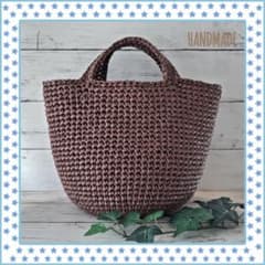 ＊ハンドメイド＊スズランテープバッグ＊ビニールバッグのサムネイル