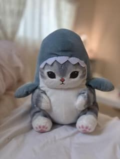 mofusand サメにゃん　おすまし　上手に立てるよ　BIGぬいモフサンド美品のサムネイル