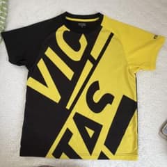 VICTAS 卓球Tシャツ 黒/黄のサムネイル