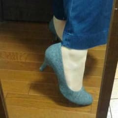 【中敷き付き】パンプス ヒール7cm 24.5cm ￥970のサムネイル
