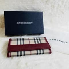 新品☆未使用品 箱付きバーバリー ノバチェック 5連キーケース