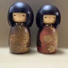 卯三郎こけし 2体 好日 赤 青 - メルカリ