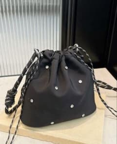 キラキラビジュー付きショルダーバッグのサムネイル