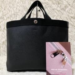 極美品】エルベシャプリエ 704GP リュクス トート ノワール×ノワール